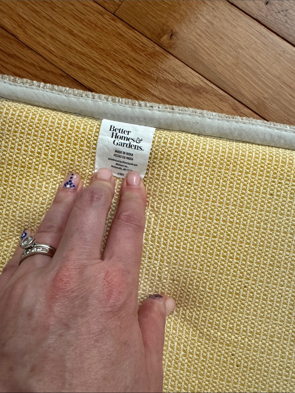 Better Homes And Gardens Yellow Textured Rug Pad - Picture 2 of 2